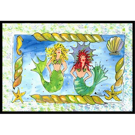 Carolines Treasures Mermaid Indoor Or Outdoor Mat - 18 x 27 in. 8083-MAT